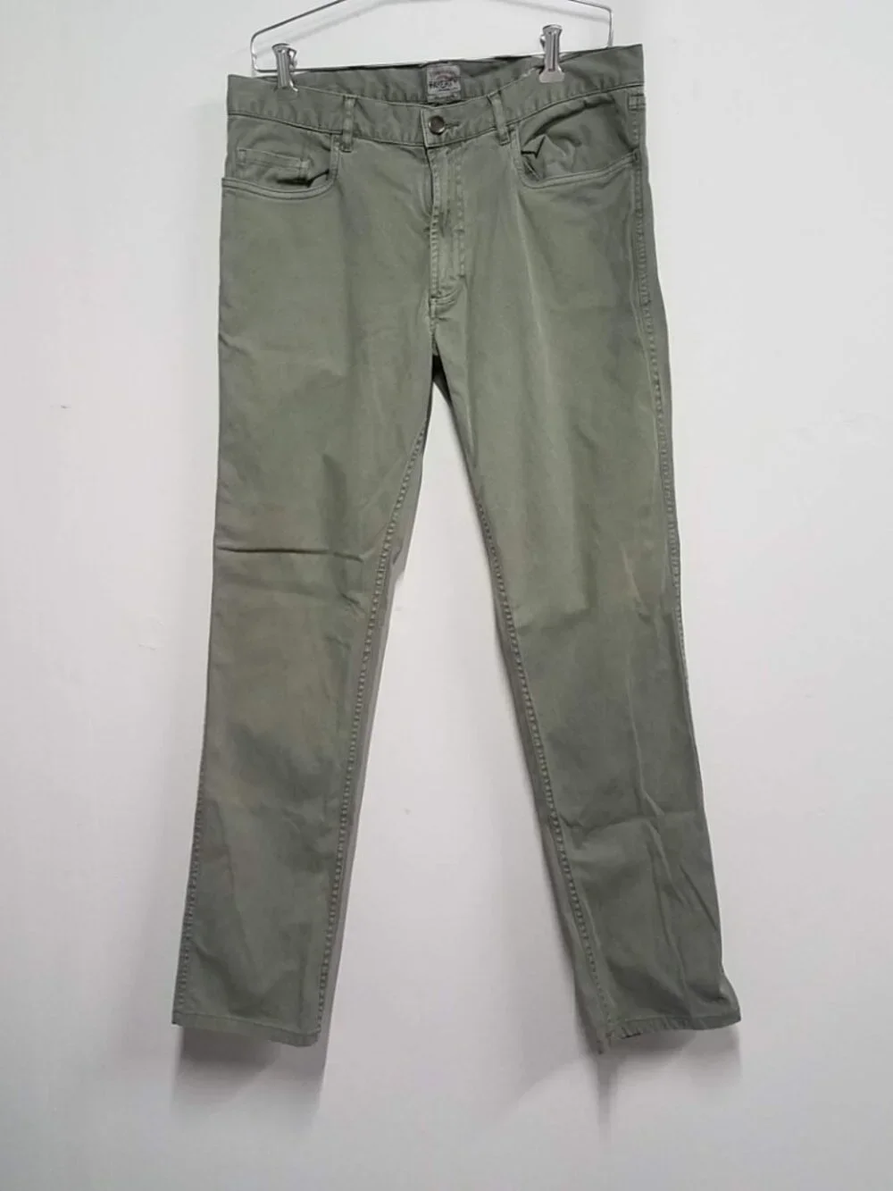 Faherty Comfort Twill 5-Pocket Pant 33 Surplus Green MBC0010-SPG Organic Cotton